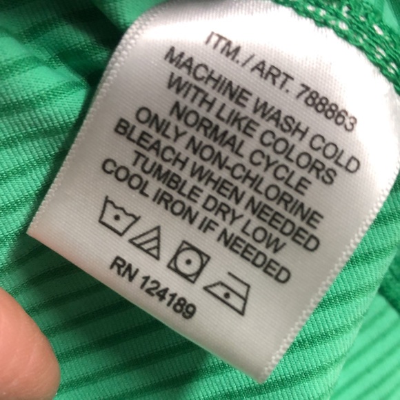 Small lime green striped athletic tank guc - Picture 4 of 11